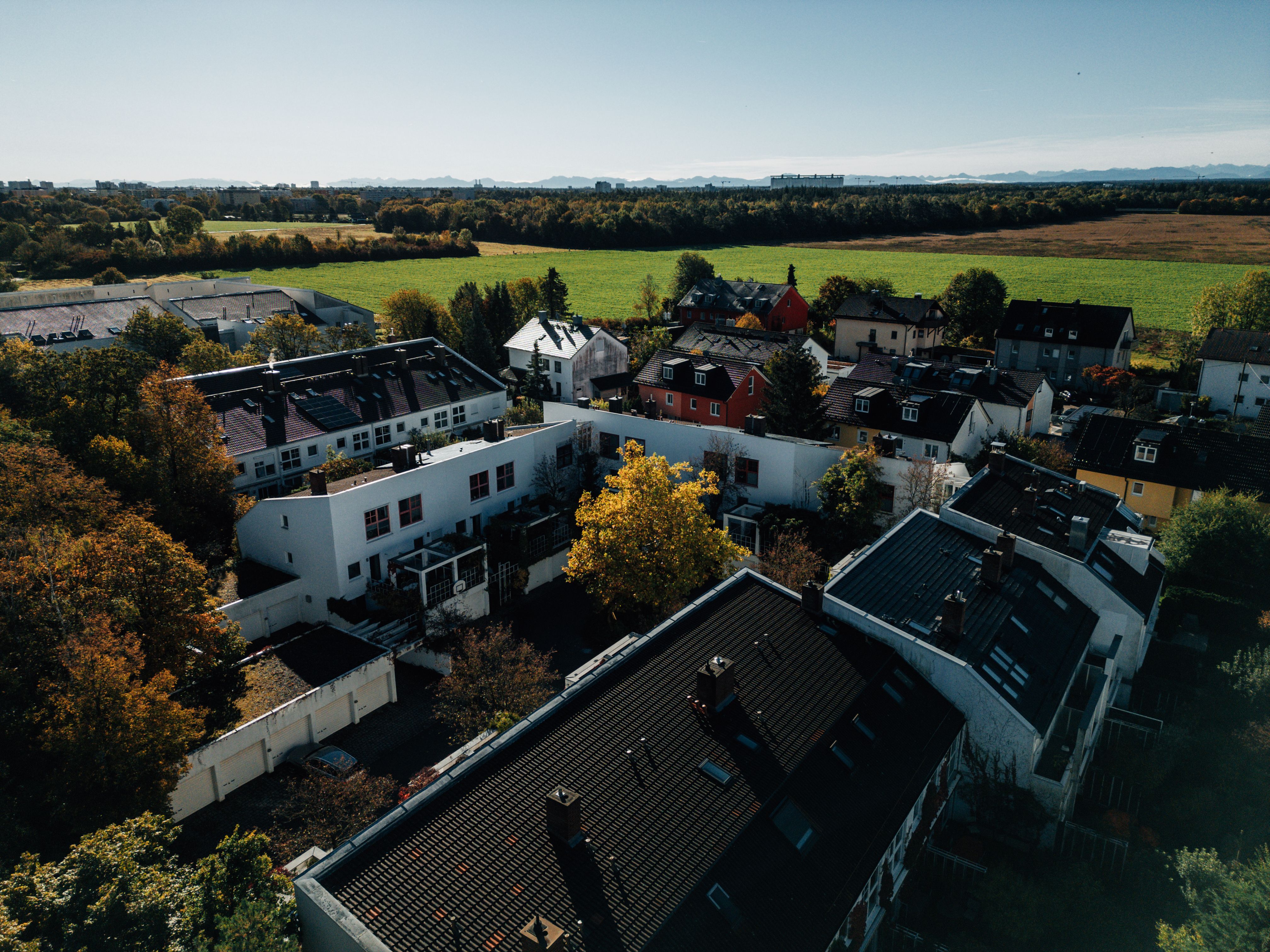 Dach mit Solardachziegeln