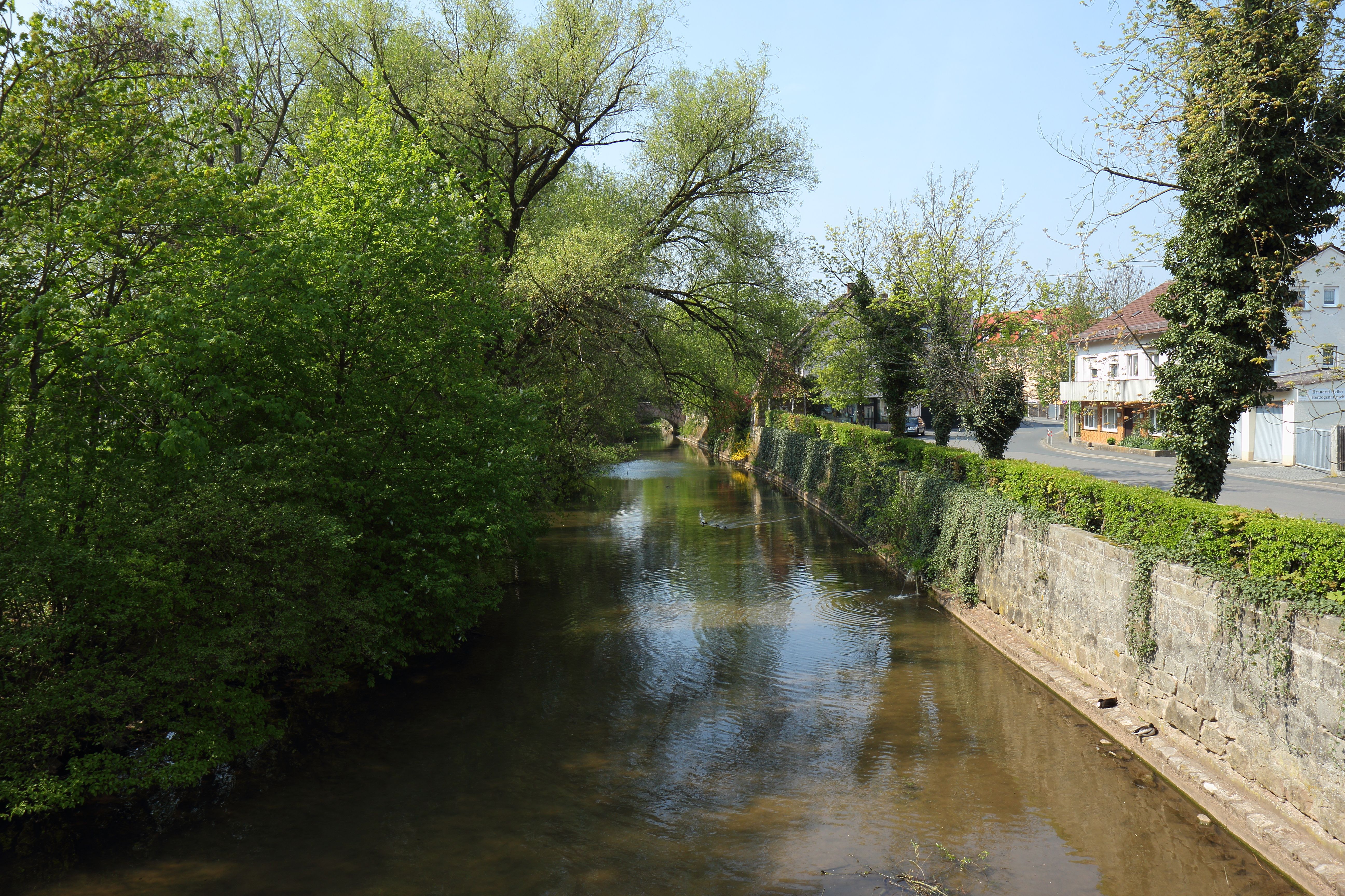 Die mittlere Aurach in Herzogenaurach