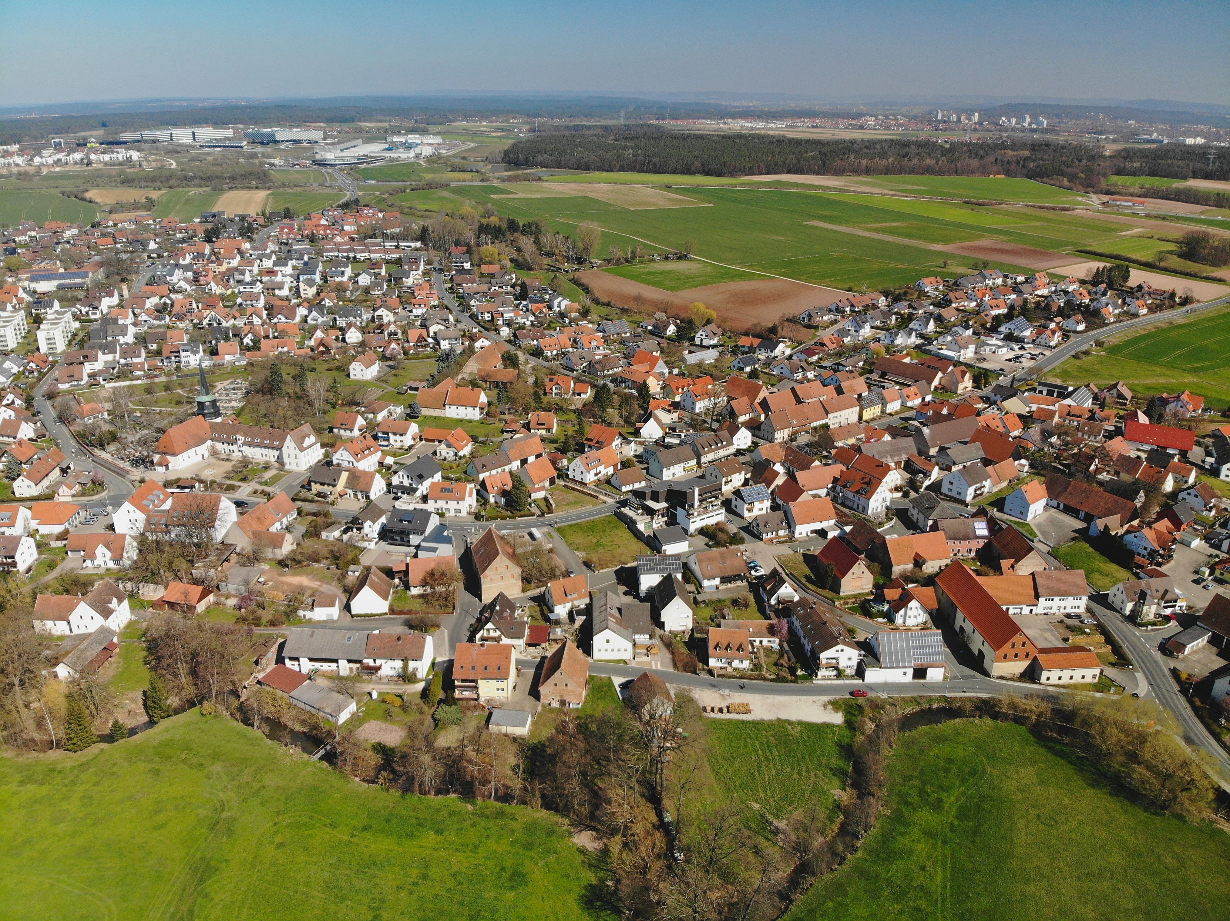 Luftaufnahme von Niederndorf in Herzogenaurach